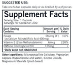Kirkman DMG with Folate and Methyl B12 125 mg - 200 Capsules - image 2