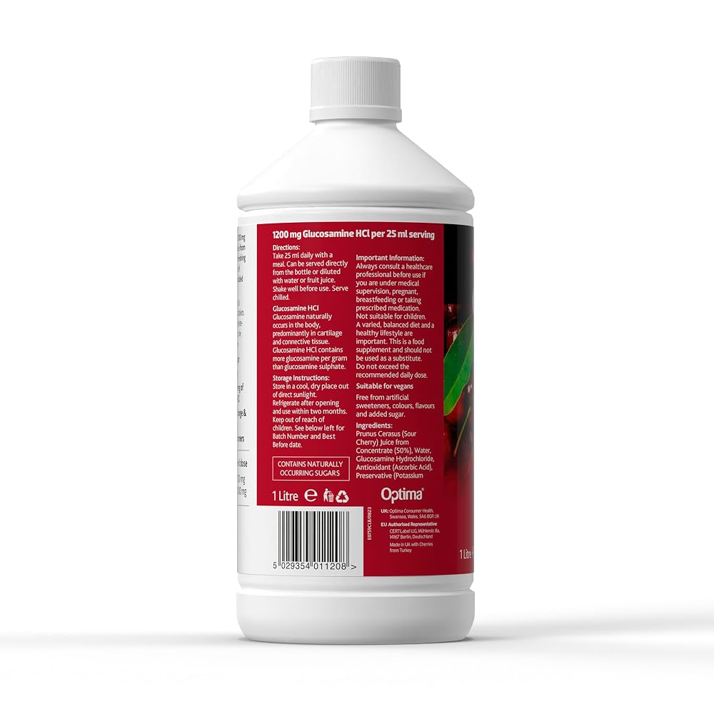 OPTIMA Activ Juice AJ Cherry Glucosamine Cordial - 1000ml - image 2