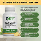 Healthy Gut HCL Guard Protein Digestion Support - 120 Capsules - image 3