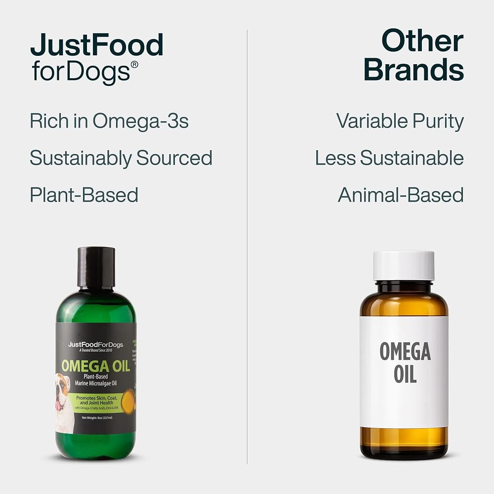 JustFoodForDogs Omega 3 Algae Oil for Dogs - 8 oz - image 5