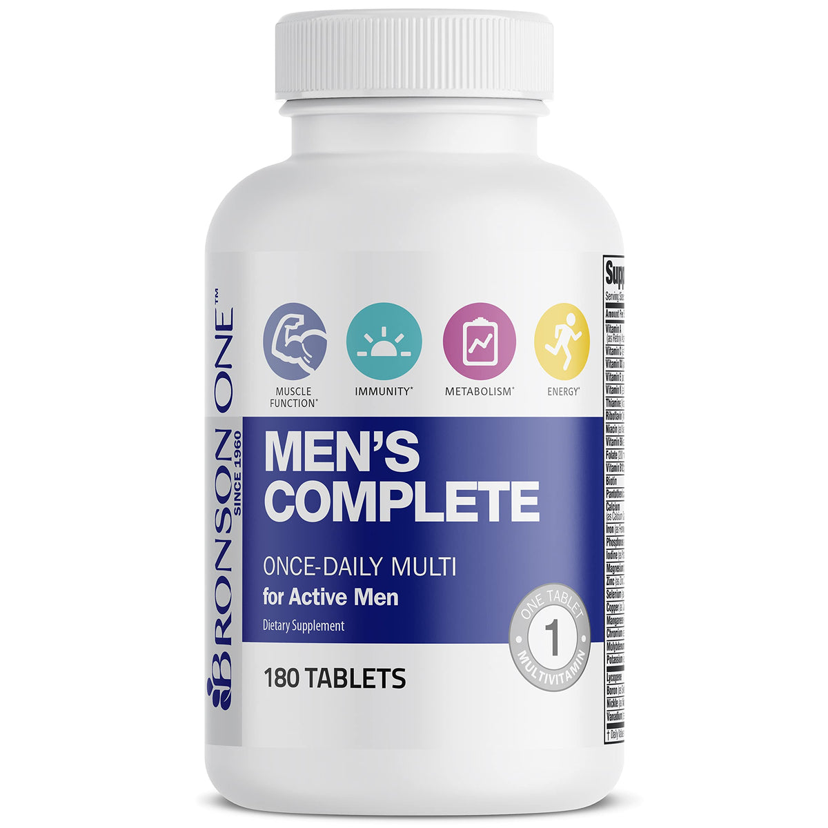 Bronson ONE Daily Complete Multivitamin Multimineral Once-Daily Multi