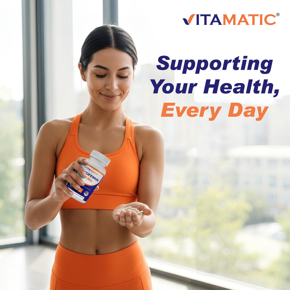 Vitamatic Lactoferrin 250mg Immune Support - 60 Vegetable Capsules - image 7