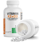 Bronson Vitamin K2 D3 (MK7) Supplement - 360 Capsules - image 6