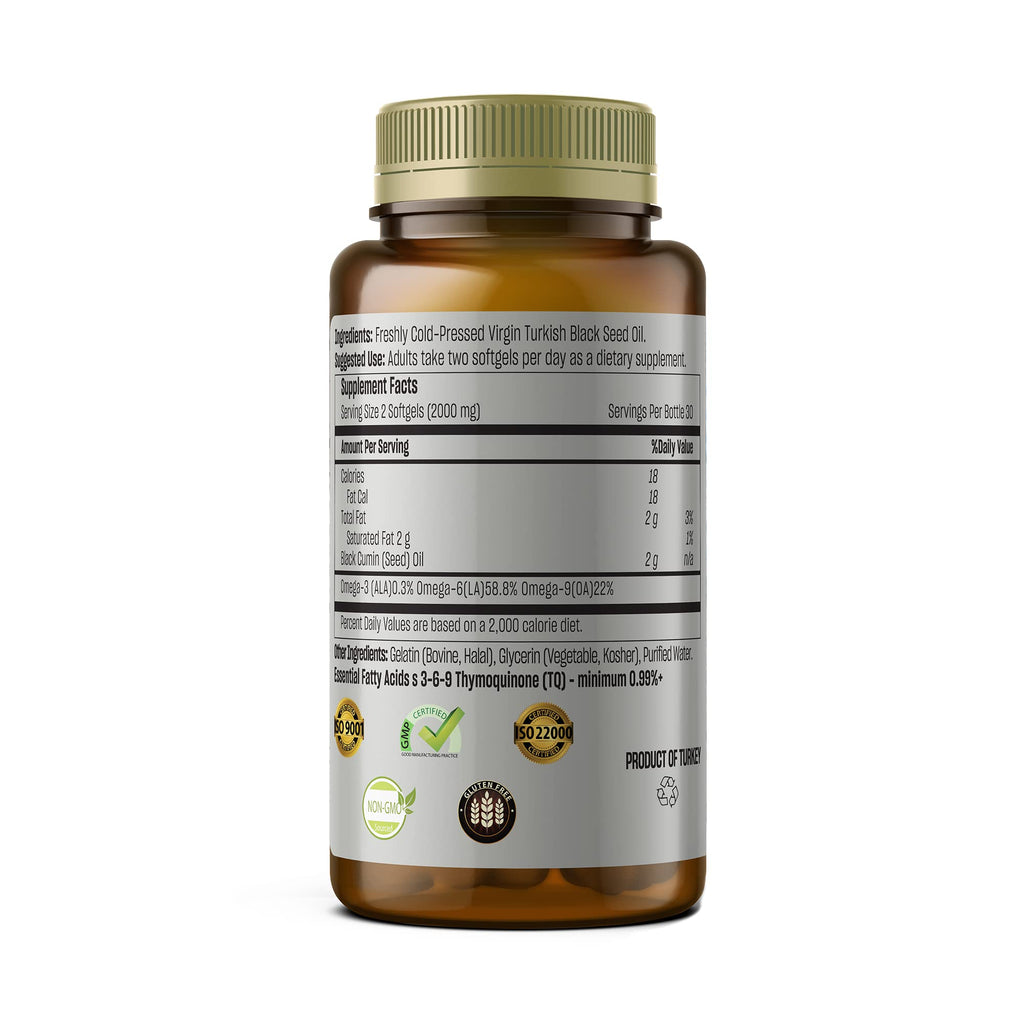 TALYA Black Seed Oil Softgel Immune Support - 60 Softgels - image 7