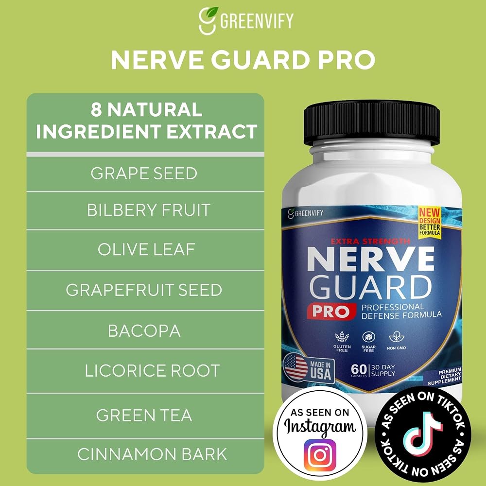 GREENVIFY Nerve Guard Plus Pro Advanced Nerve Support Formula
