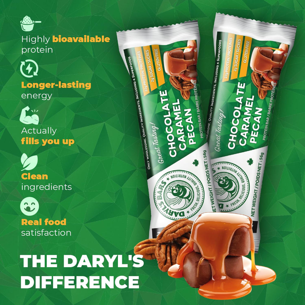 Daryl's Bars Chocolate Bars with a yummy chocolaty taste and Energy