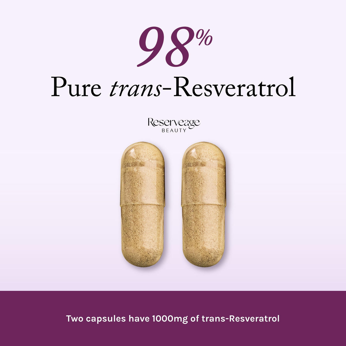 Reserveage Nutrition Resveratrol 1000 mg Antioxidant - 60 Capsules - image 3