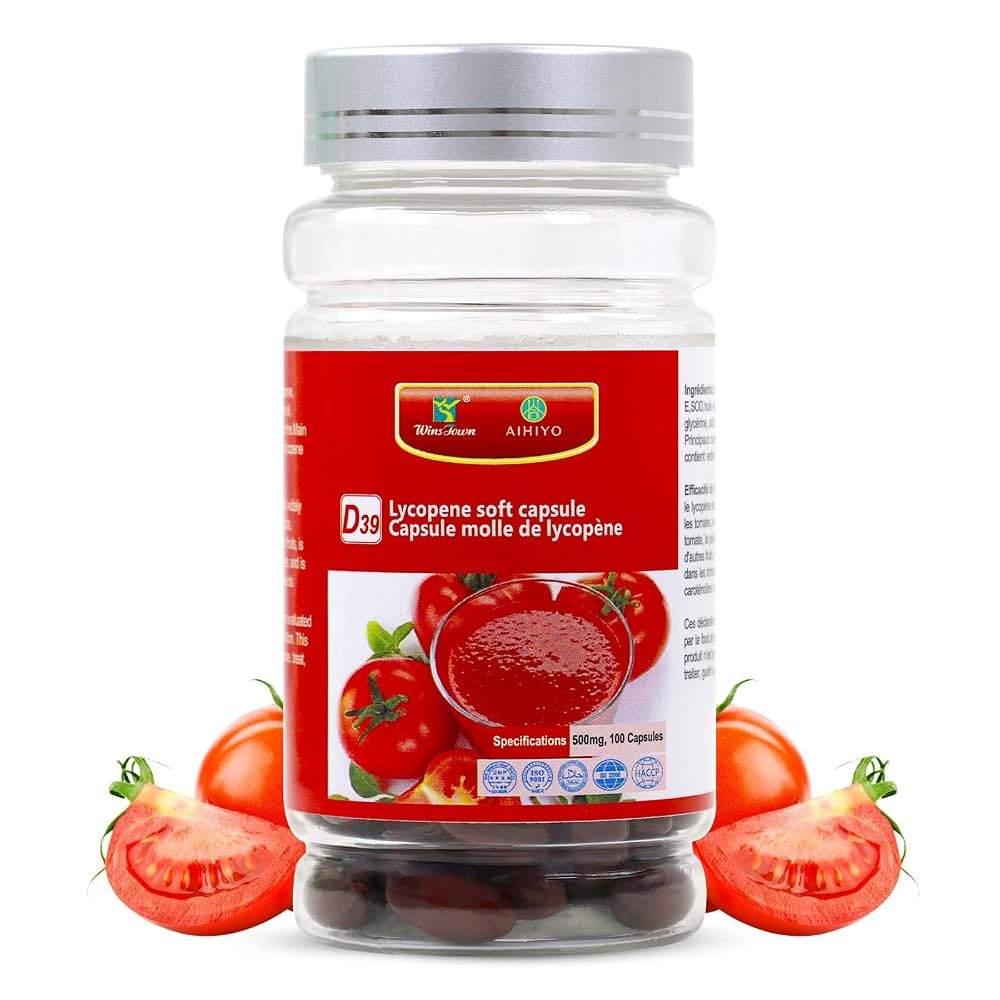 AIHIYO Lycopene 500mg Softgels for Prostate & Heart Health - 100 Softgels