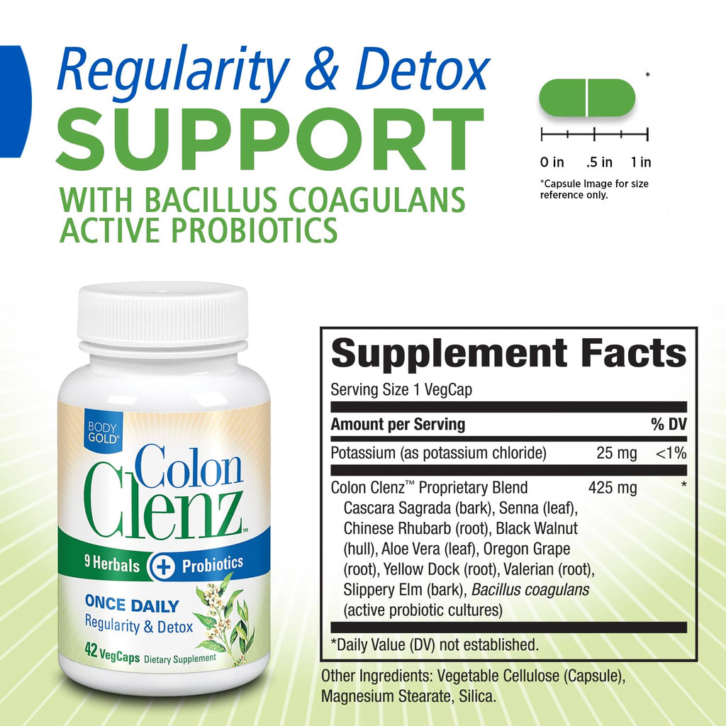Body Gold Colon Clenz & Detox Overnight Formula
