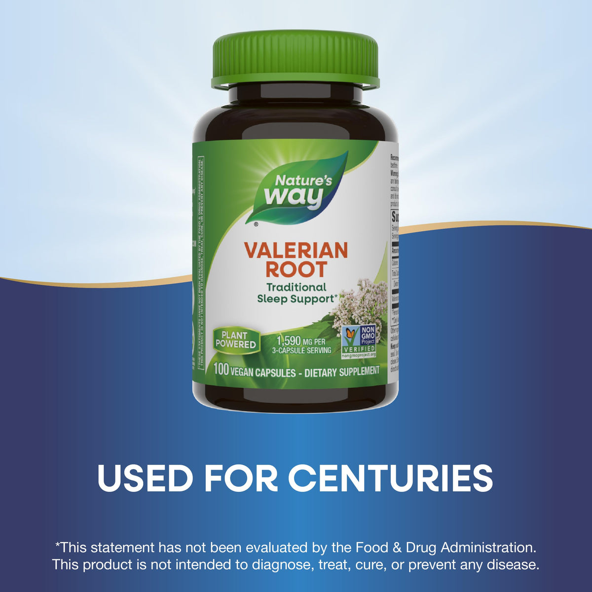 Nature's Way Valerian Root Sleep Support - 200 Vegetarian Capsules - image 5