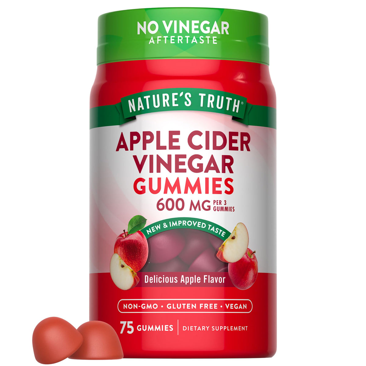 Nature's Truth Apple Cider Vinegar Gummies 600 mg - 75 Gummies