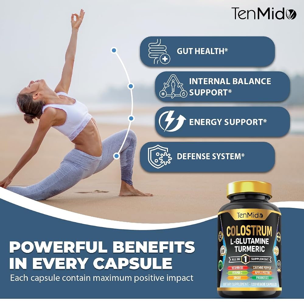 Tenmido Colostrum Supplement 10-in-1 Formula - 120 Capsules - image 5