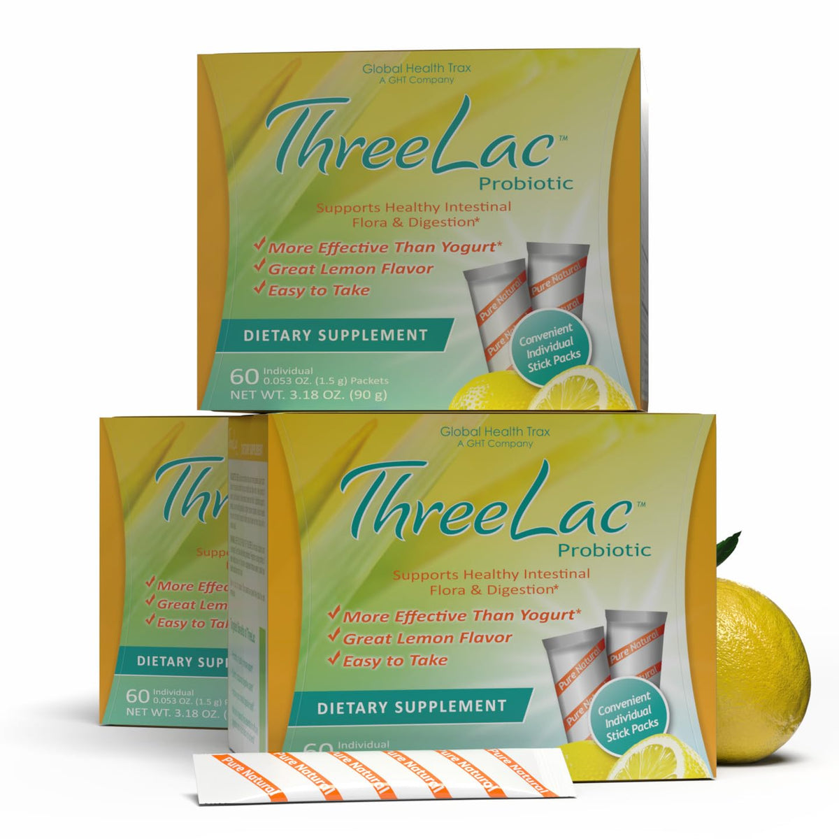 GHT Global Health Trax Global Health Trax GHT - ThreeLac Lemon
