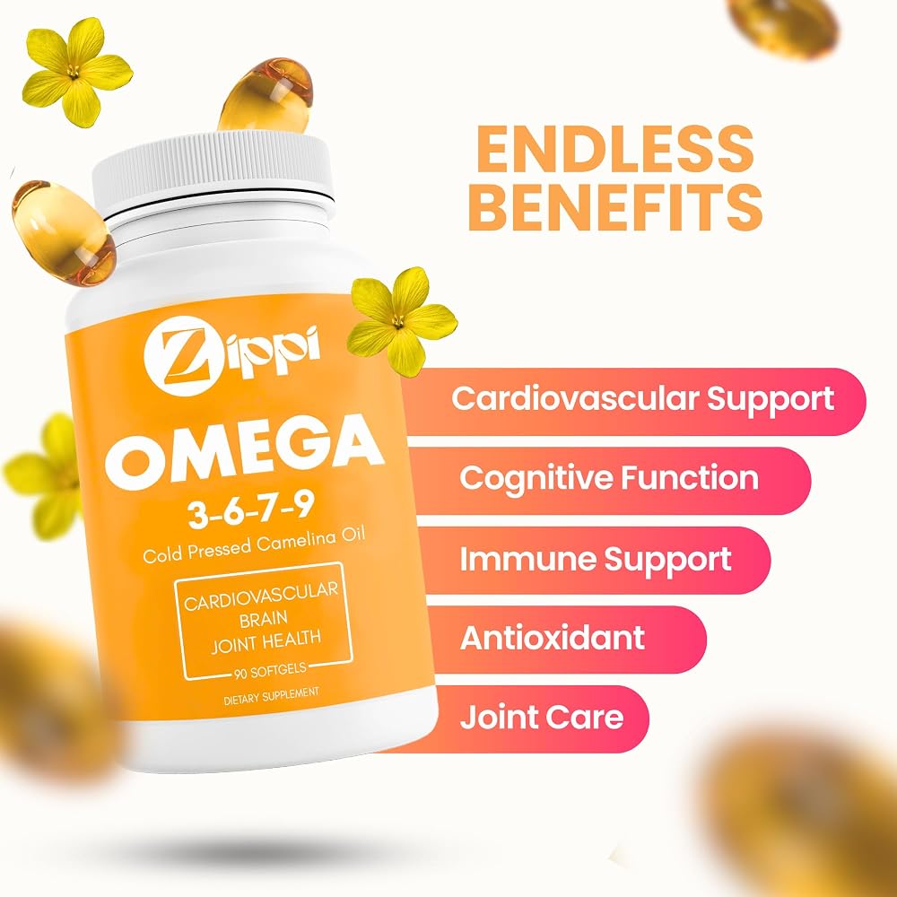 Zippi Plant-Based Omega 3-6-7-9 Supplement - 60 Softgels - image 4