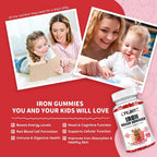 CFILIHTC Iron Gummies with B Complex & Vitamin C - 60 Gummies - image 3