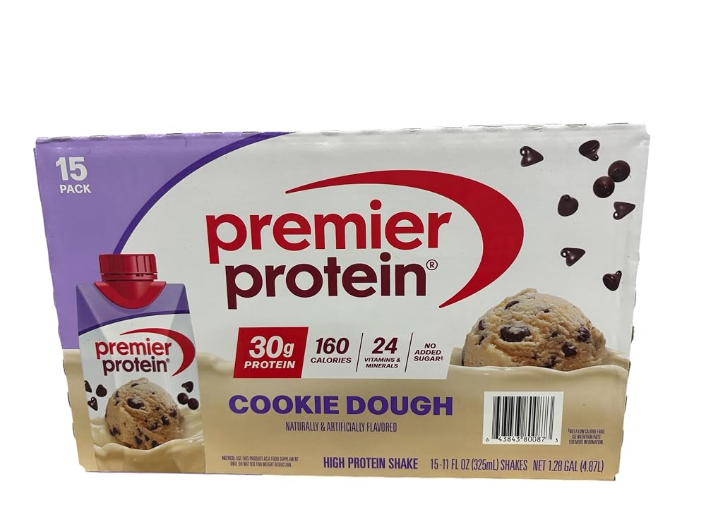 Premier Protein Cookie Dough High Protein Shake - 15 Pack