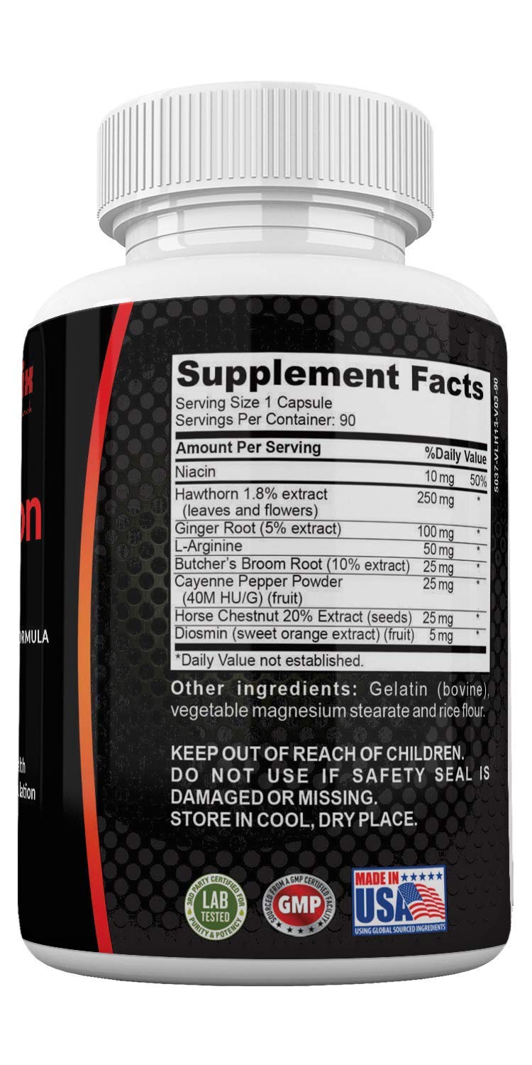 Neonutrix Blood Circulation Supplement L-Arginine & Hawthorn - 90 Capsules - image 5