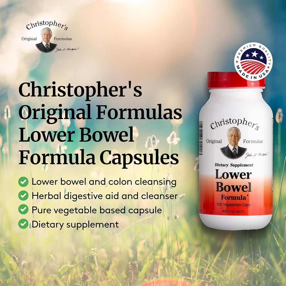 Christopher's Original Formulas Lower Bowel Formula - 100 Vegetarian Capsules - image 4