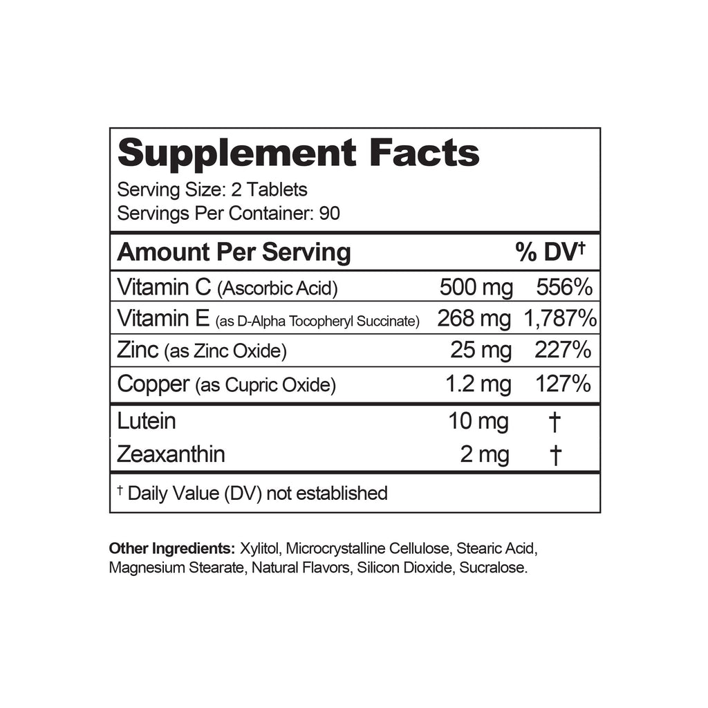Visual Advantage Macular Support Chewables AREDS 2 - 180 Tablets - image 2