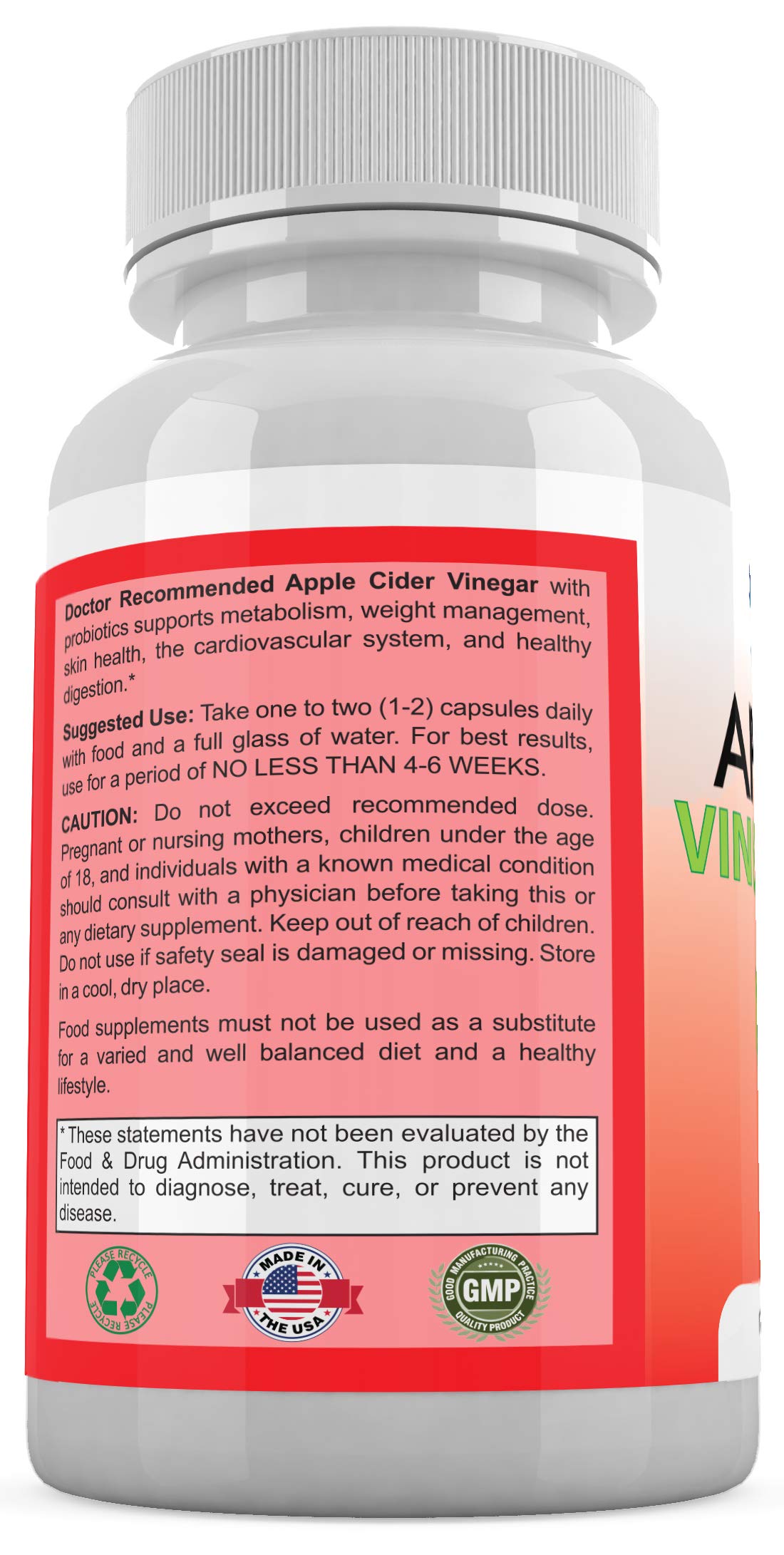 Doctor Recommended Supplements Apple Cider Vinegar Capsules - image 3
