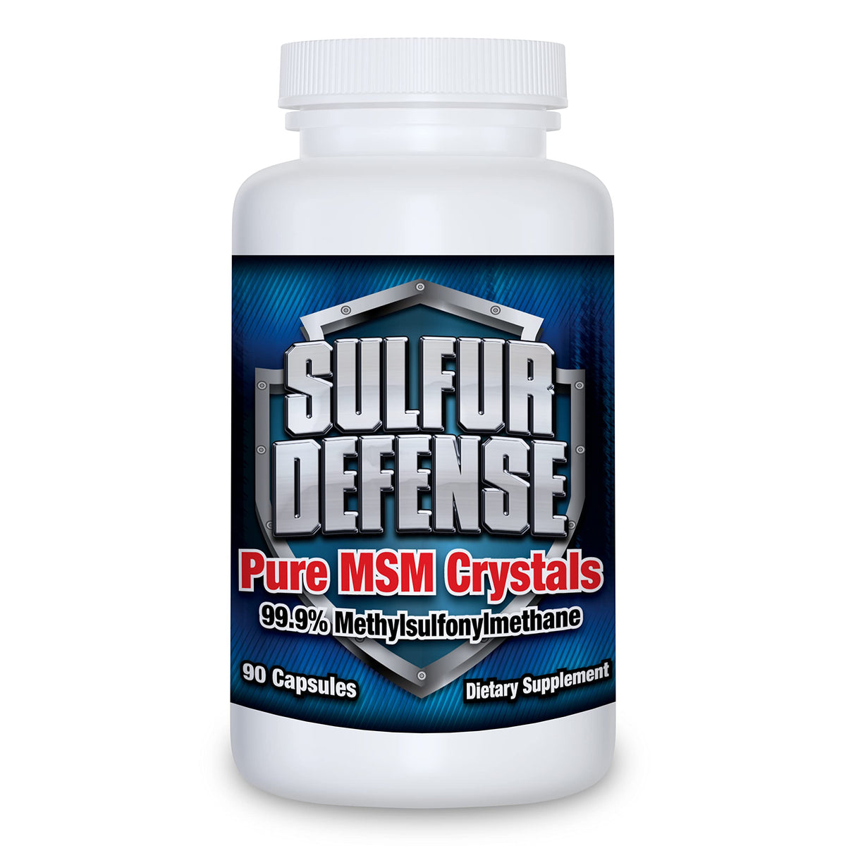 7 Lights Sulfur Defense Opti-MSM 99.9% Pure MSM Powder - 90 Capsules