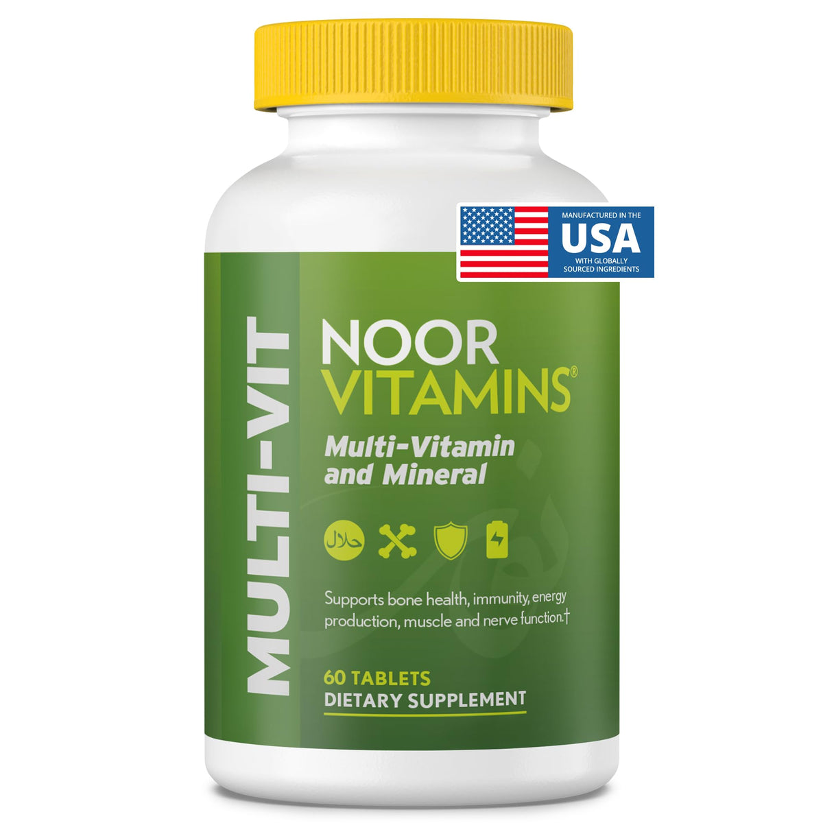 Noor Vitamins Daily Multivitamin for Women and Men - 60 Tablets