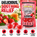 Vocal Eze Manuka Honey Strawberry Menthol Cough Drops - 20 Lozenges - image 5