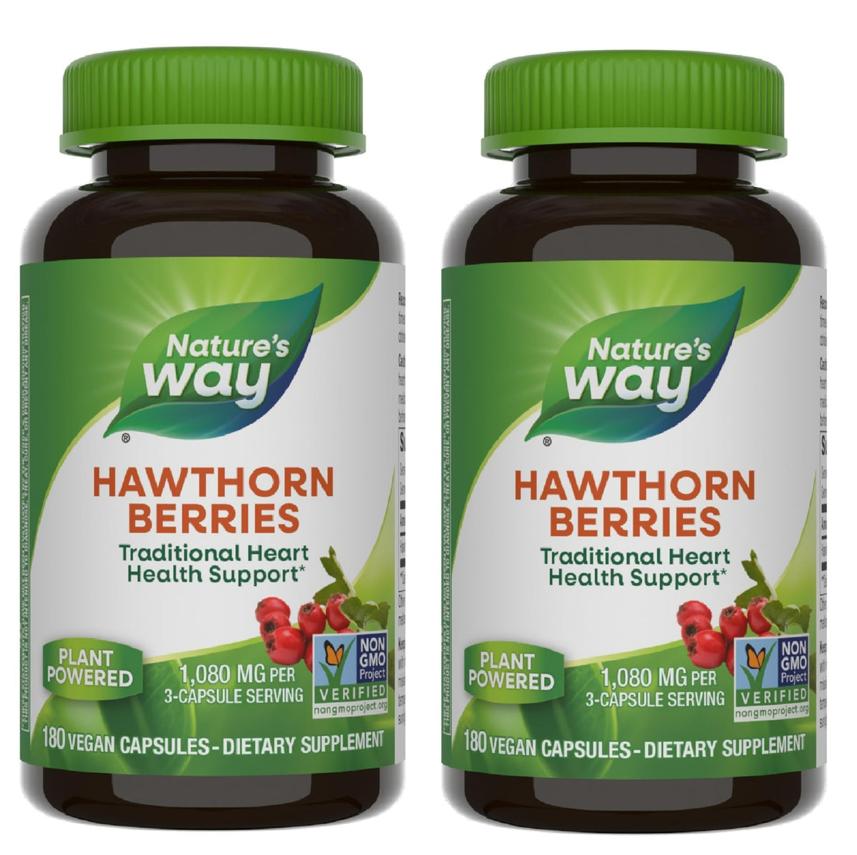 Nature's Way Hawthorn Berries Heart Health Support - 360 Capsules