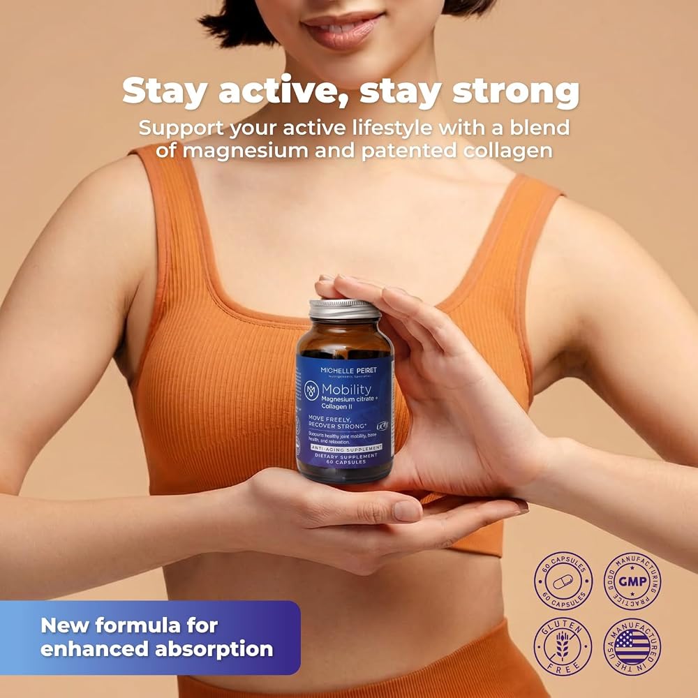 Michelle Peiret Mobility Magnesium Collagen Supplement - 60 Capsules - image 2