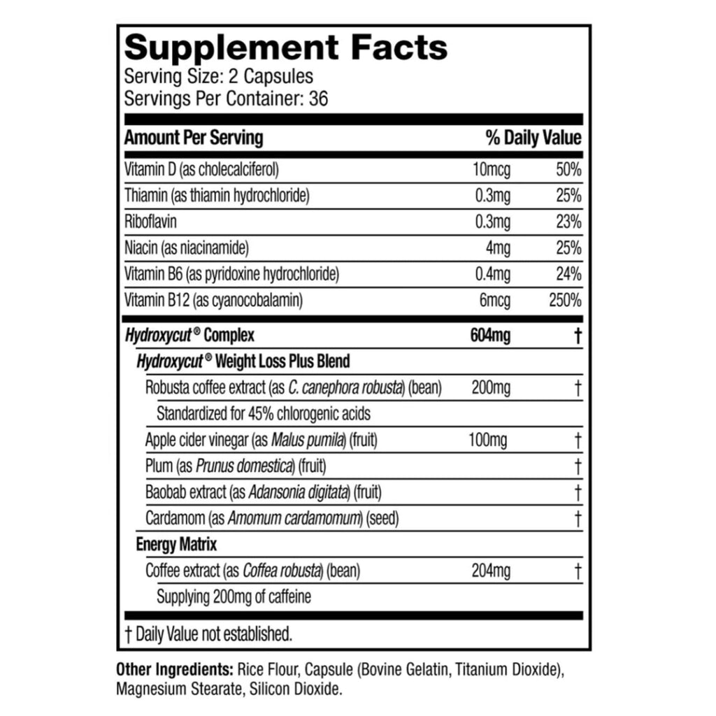 Hydroxycut Original Metabolism Supplement - 72 Capsules - image 2