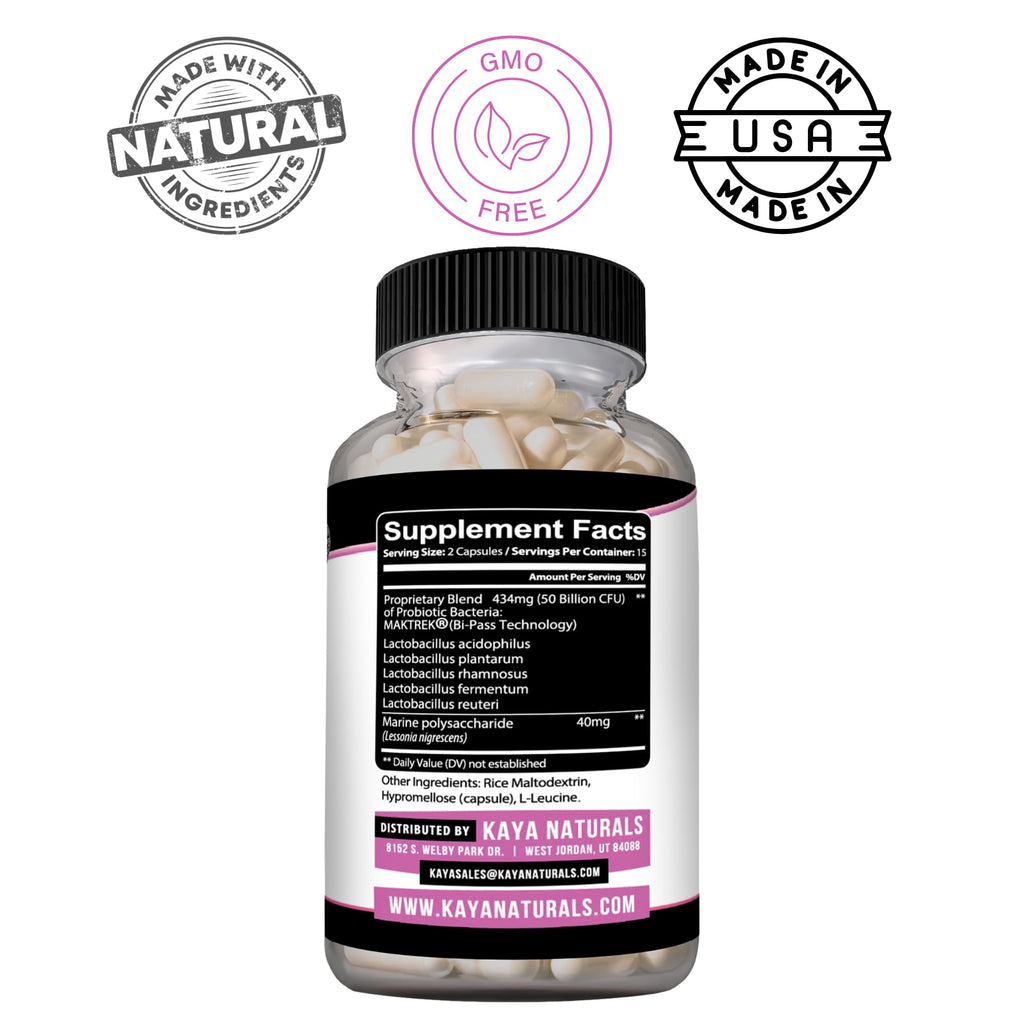 Kaya Naturals Womens Probiotic 50 Billion CFU