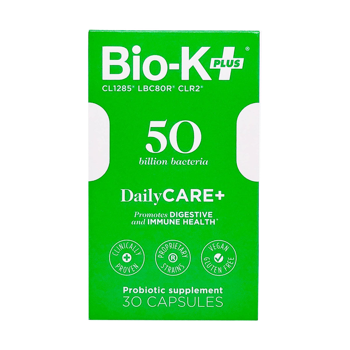 Bio-K + Daily Care Plus Probiotic Supplement Capsules for Adult Men