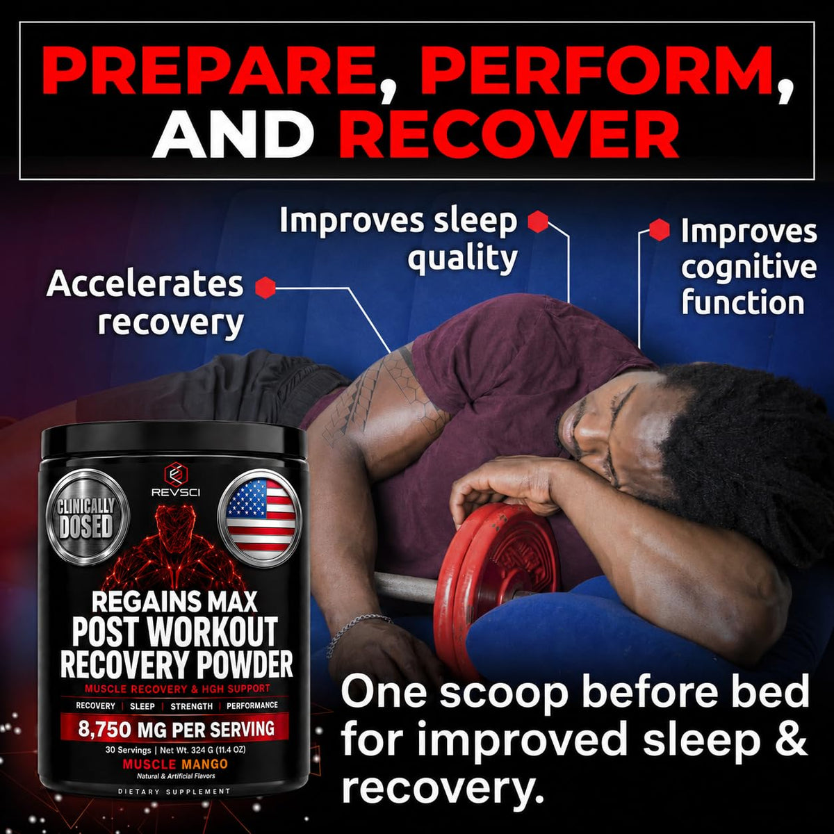 Revolution Science HGH Supplements for Men & Women - Regains Natural