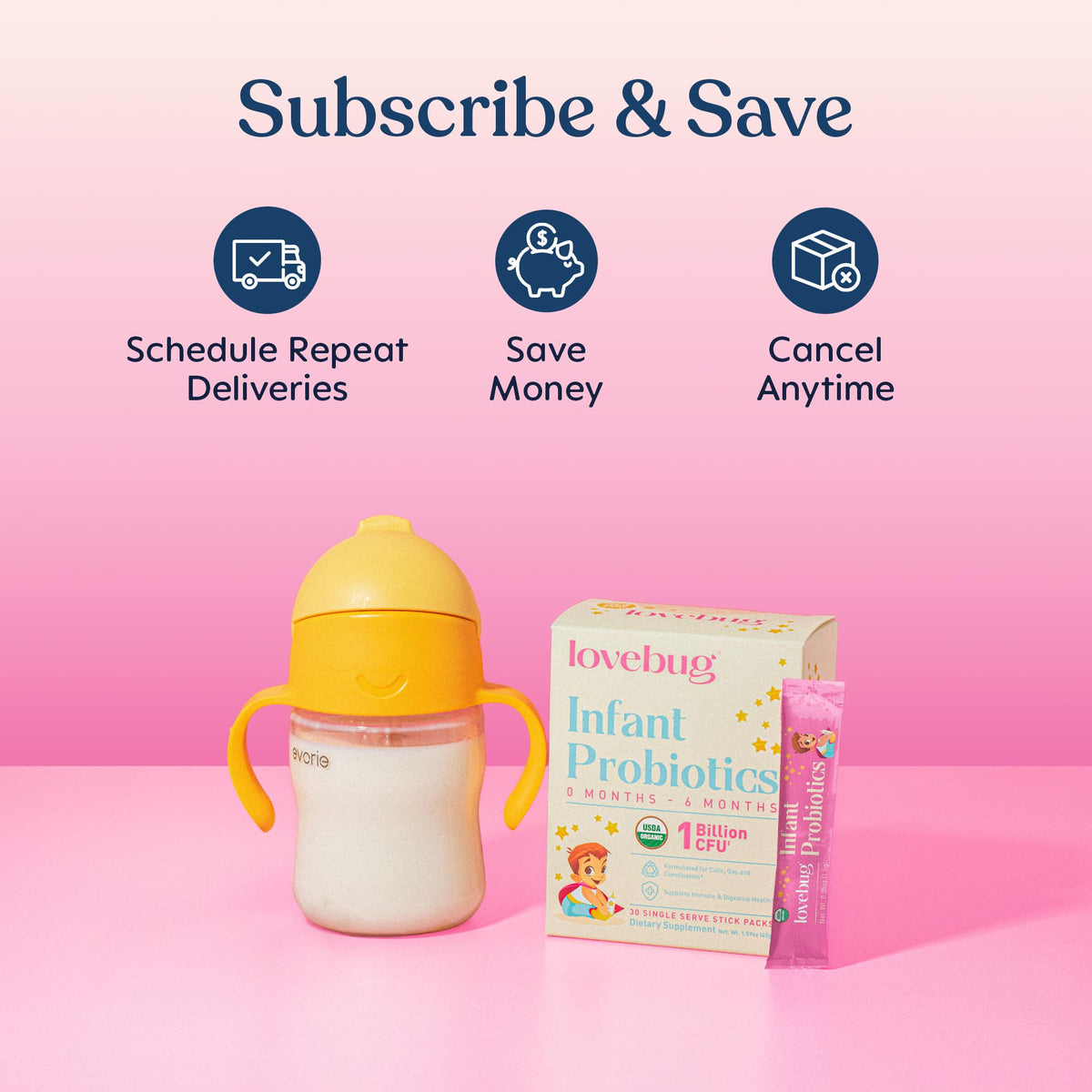 LOVEBUG Infant Probiotics 0-6 Months Powder - 30 Pack - image 8