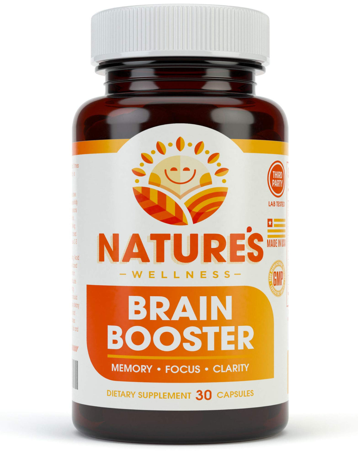 Natures Wellness Brain Booster Nootropic for Focus & Memory - 1 Capsules