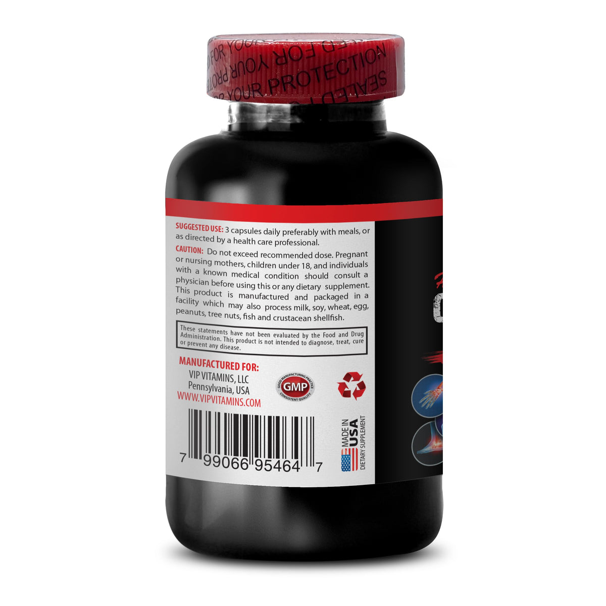 VIP Vitamins Collagen Complex 3000mg Joint Support - 180 Capsules - image 3