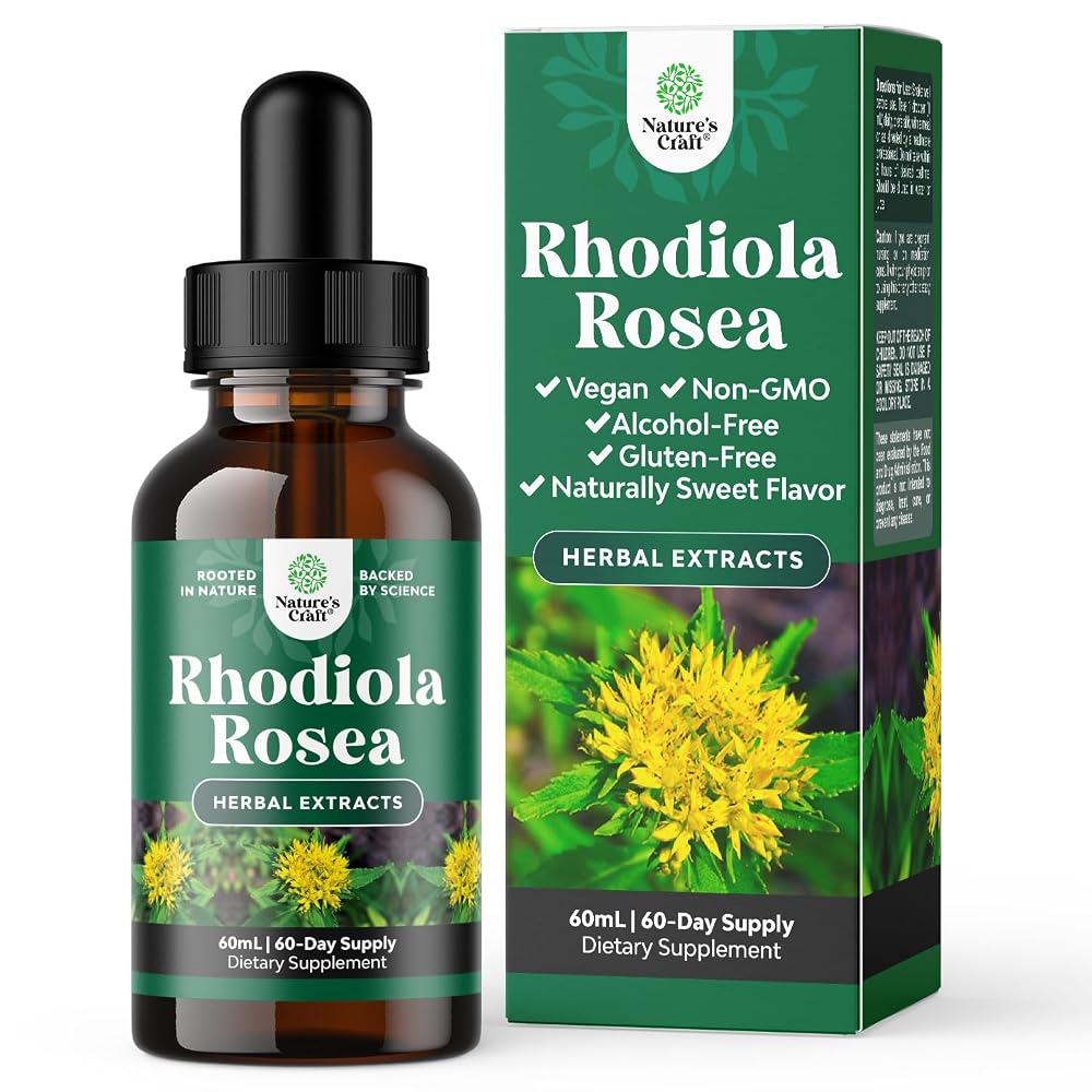 Natures Craft Rhodiola Rosea Herbal Liquid Drops - 60 ml