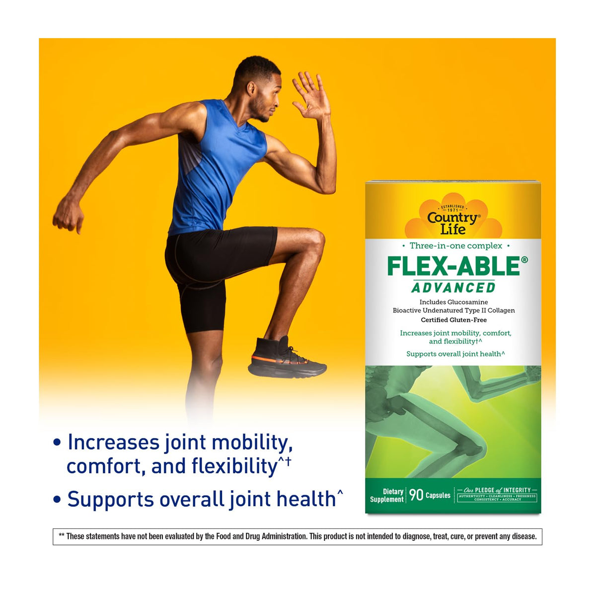 Country Life Flex-Able Advanced Joint Support - 90 Capsules - image 2