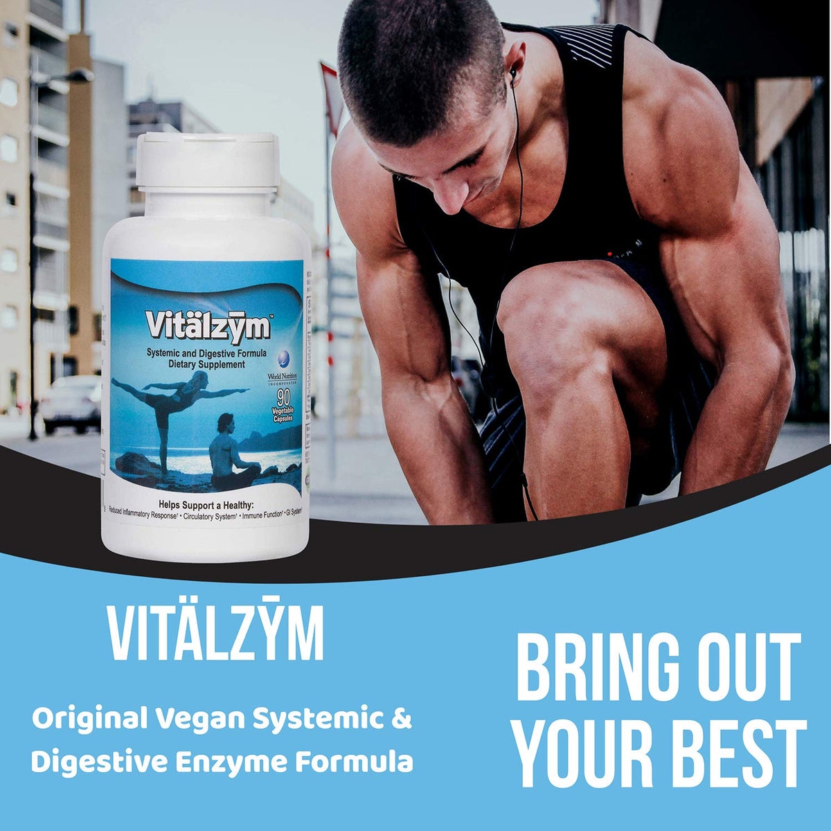 VITÄLZYM Digestive Enzymes Multi-Enzyme Support - 90 Capsules - image 4