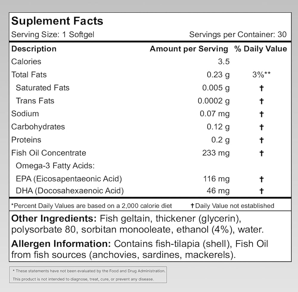 Granagard Nano Omega 3 Fish Oil Softgels - 60 Count - image 7