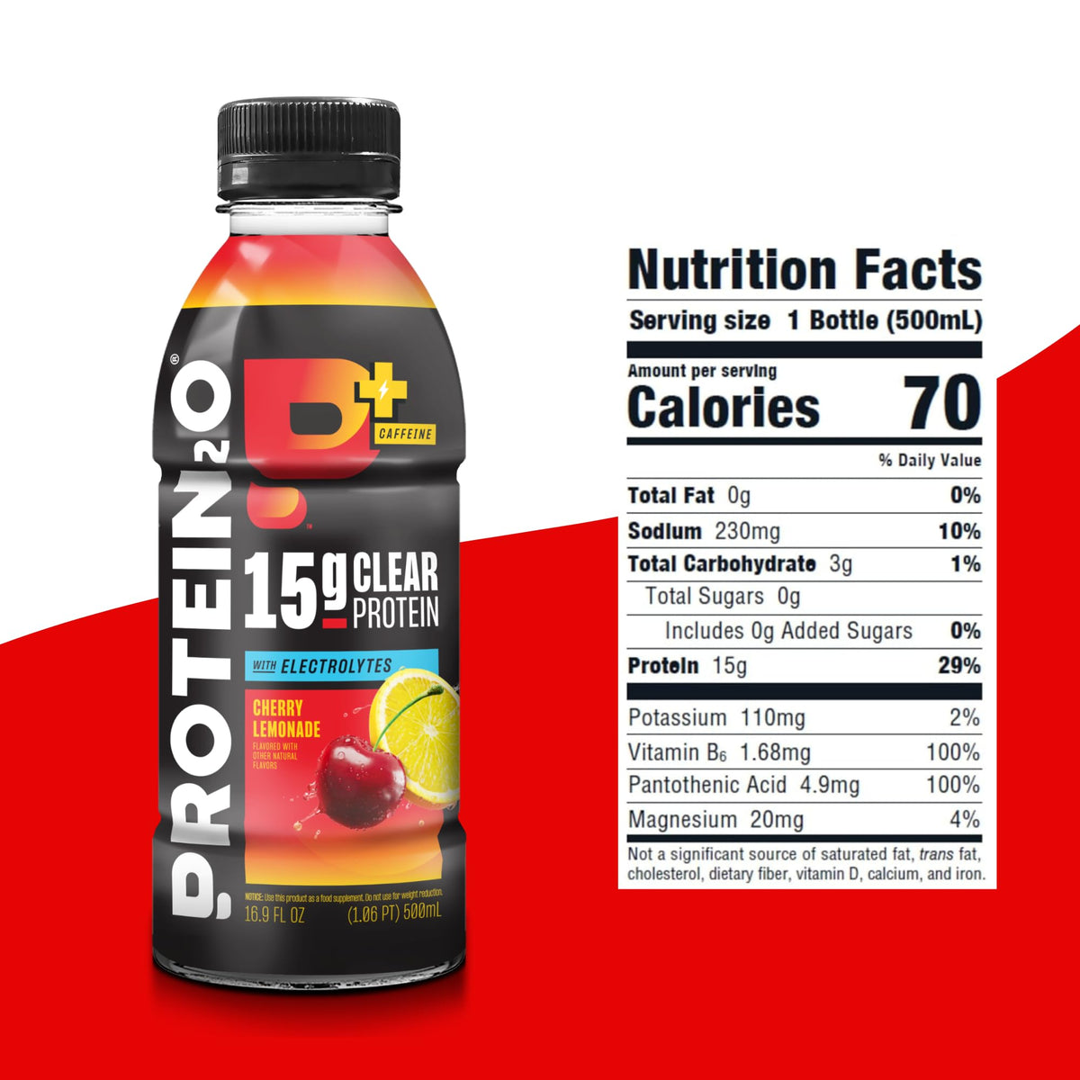 Protein2o 15g Whey Protein Isolate Hydration Drink Plus Energy & Focus