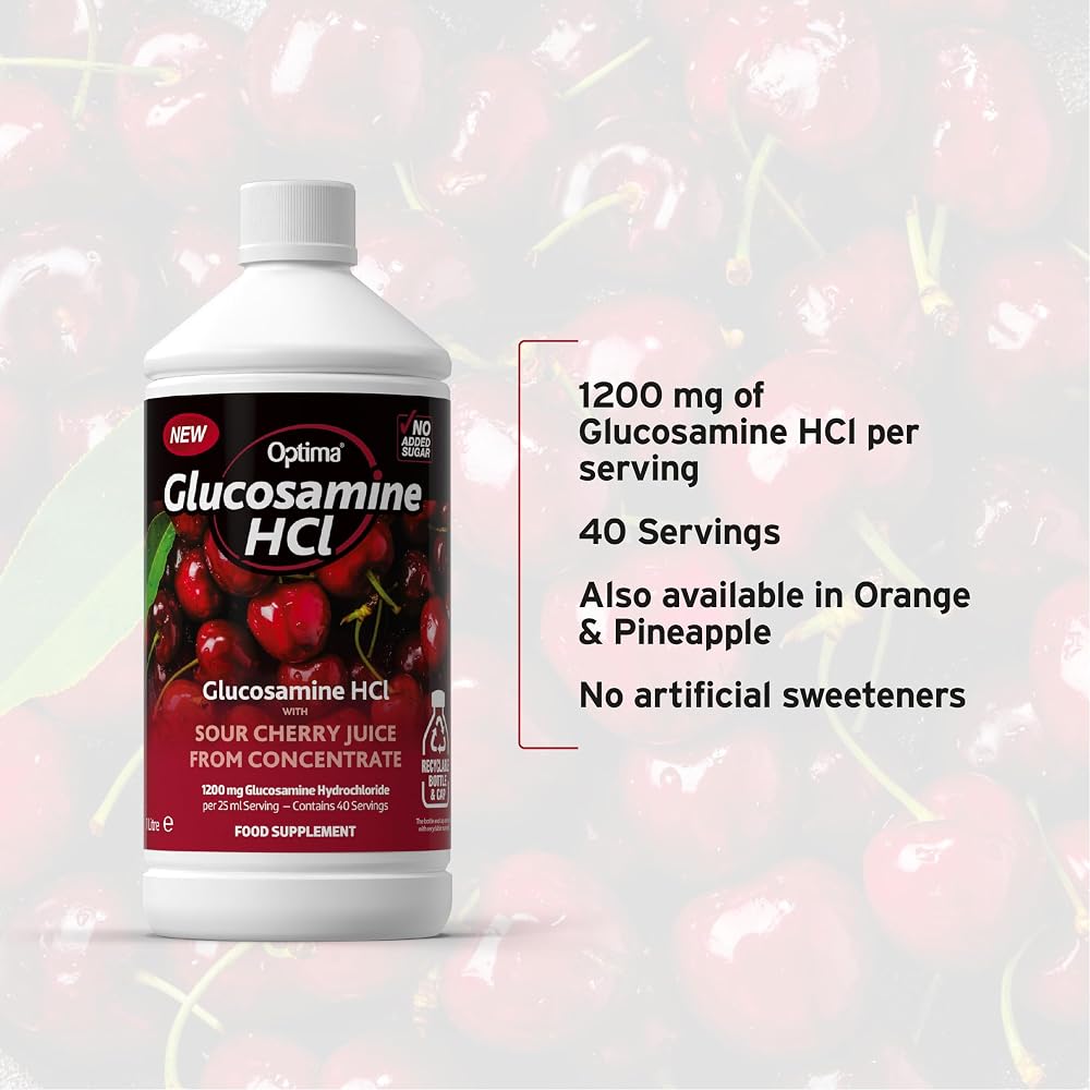 OPTIMA Activ Juice AJ Cherry Glucosamine Cordial - 1000ml - image 4