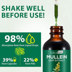 MXCZBSM Mullein Leaf Extract Drops for Lungs - 2 Pack - image 2