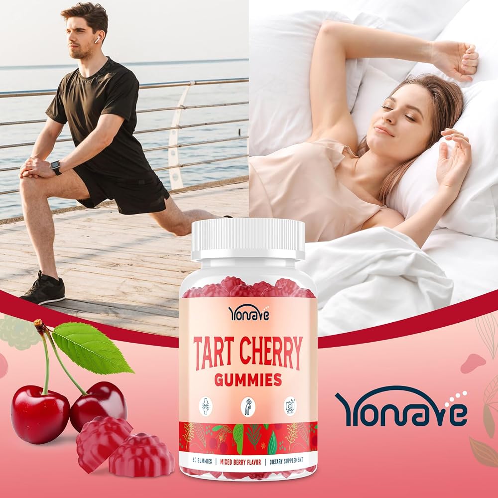 Yonrave Tart Cherry Gummies with Celery Seed Extract