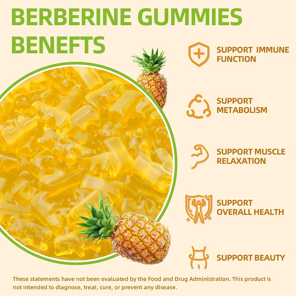 GrnLife Berberine Gummies with Ceylon Cinnamon Gummies