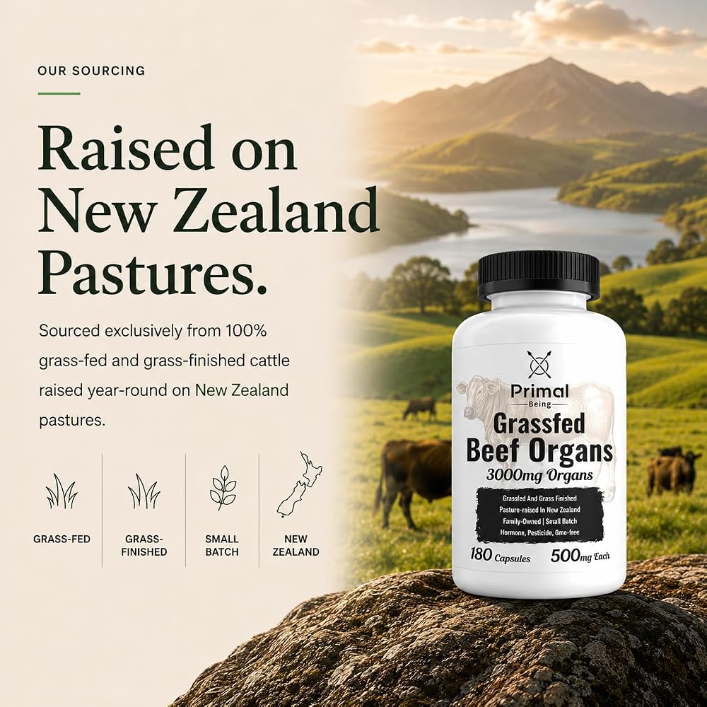 Primal Being Grassfed Beef Organ Complex - 180 Capsules - image 4