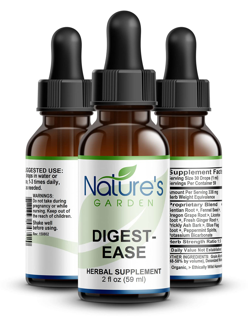 Nature's Garden Essentials Digest-Ease Herbal Formula - 2 oz - image 3