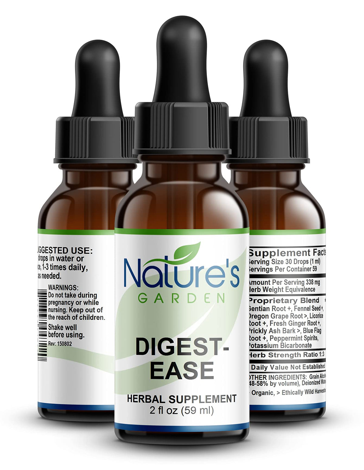 Nature's Garden Essentials Digest-Ease Herbal Formula - 2 oz - image 3