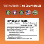 Approved Science Ashwagandha 1500mg with Bioperine® and Ginger