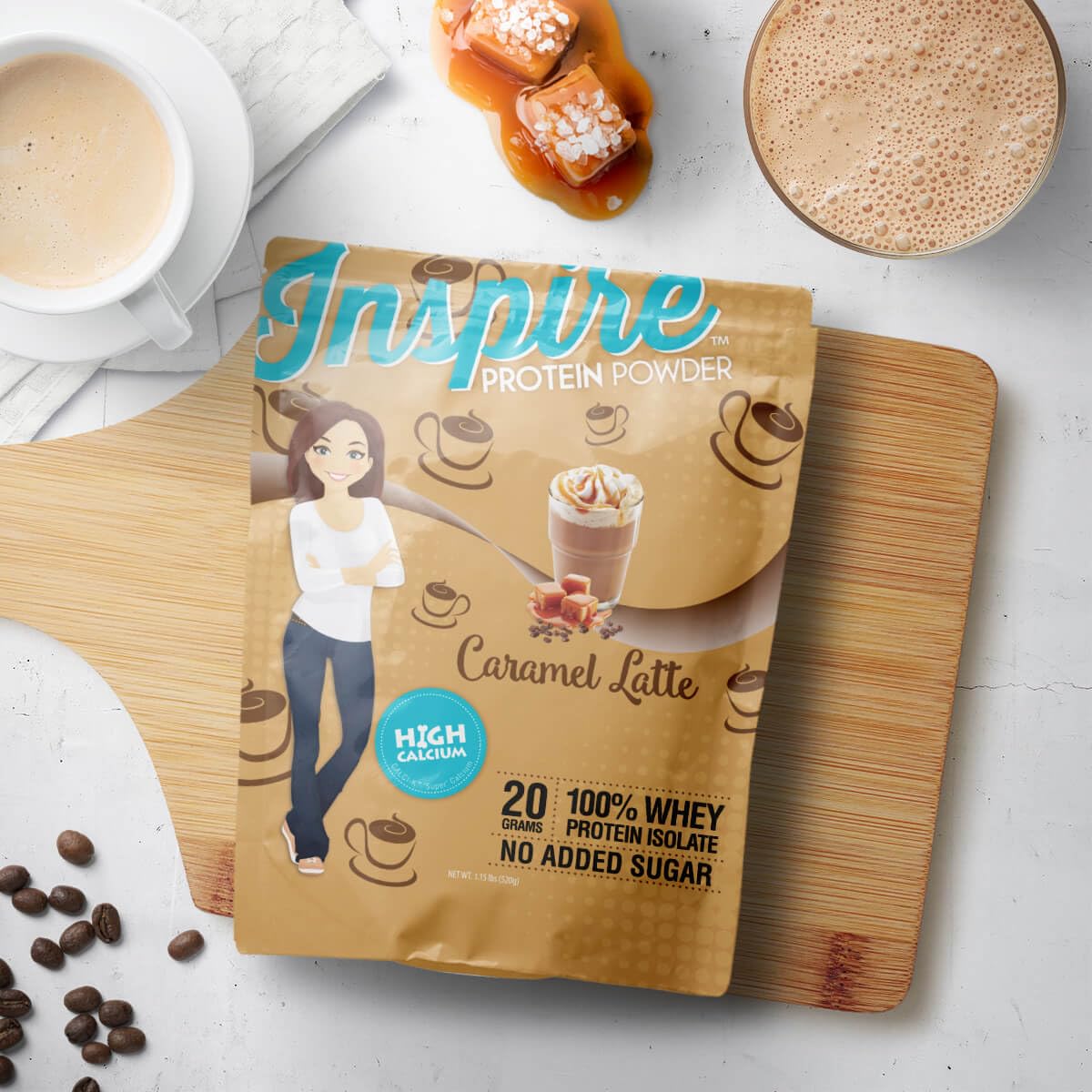 Bariatric Eating Inspire Caramel Latte Whey Protein Isolate Powder - 20 Servings - image 4